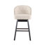 Tabouret tournant à 360 degrés avec garniture cloutée, ensemble de 2