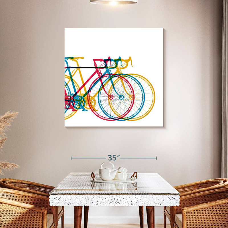 Vélo abstrait Mehar, H 39 po x l 39 po