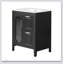 Meuble-lavabo moderne de 24 pouces avec lavabo, deux tiroirs, tablette réglable et fabrication en bois massif durable