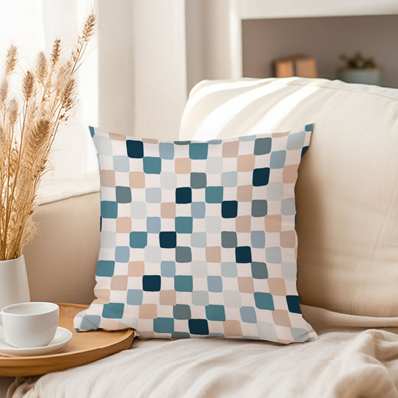 Abstract Boho Tiles Pattern Bohemian, 18"H x 18"W