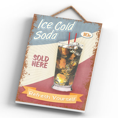 Ice Cold Soda - Print on MDF