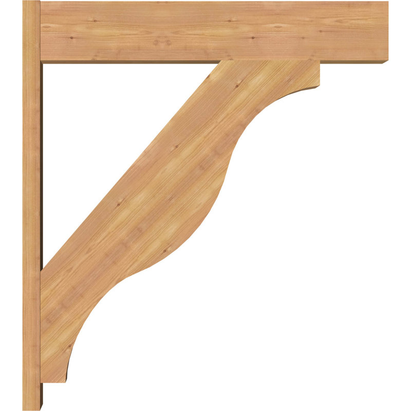 Funston Block Outlooker, 34" D x 38" H, 7 1/2" W Western Red Cedar (Smooth)