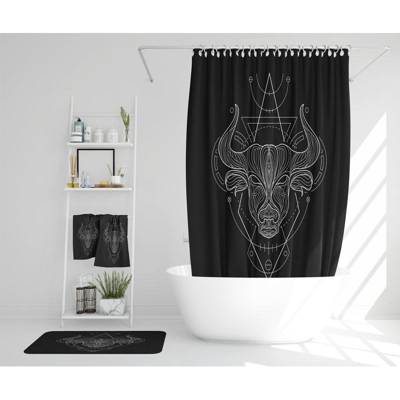 Nereyda Polyester Shower Curtain Set