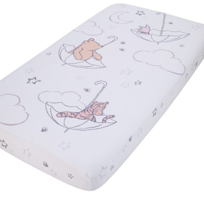 Drap-housse pour lit de bébé NoJo Disney Winnie l'ourson