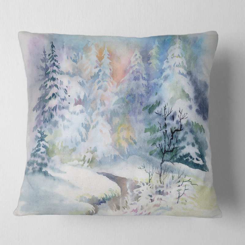 Trois tulipes et housse de coussin carré et insert, 16" x 16"