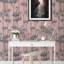 Pink Flamingo Wallpaper Grey Background