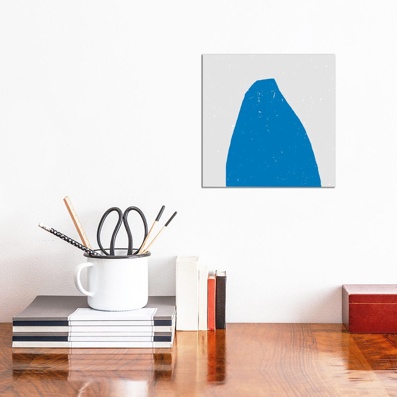 Blue Vessel by Art Mirano - Wrapped Canvas Minimalistic, 30.48cm H x 30.48cm W x 1.91cm D
