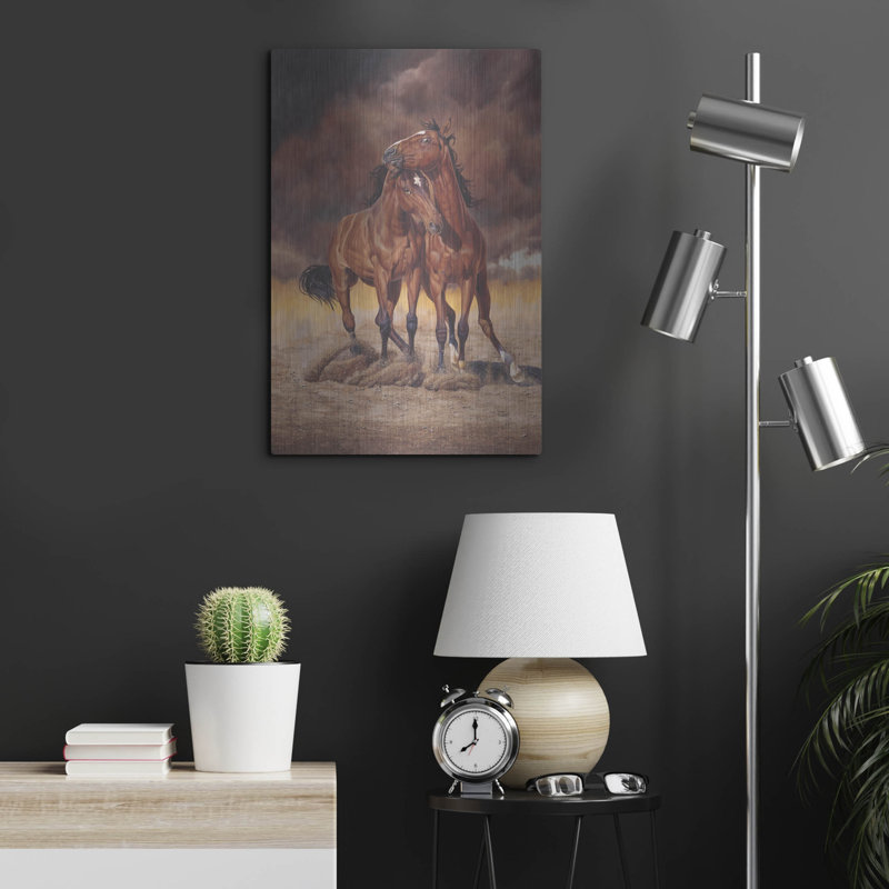  'Dustangs' by Delene Lambert Metal Wall Art, 16" x 24", 24" H x 16" W