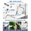 Commercial Kitchen Faucet with Pre-Rinse Sprayer 21 Inch