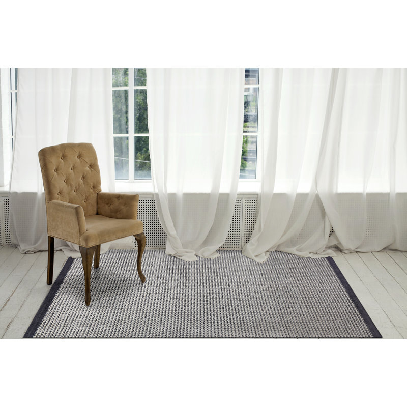 Tapis ivoire / gris tissé à la main Anwaar, Rectangle 8 pi x 10 pi