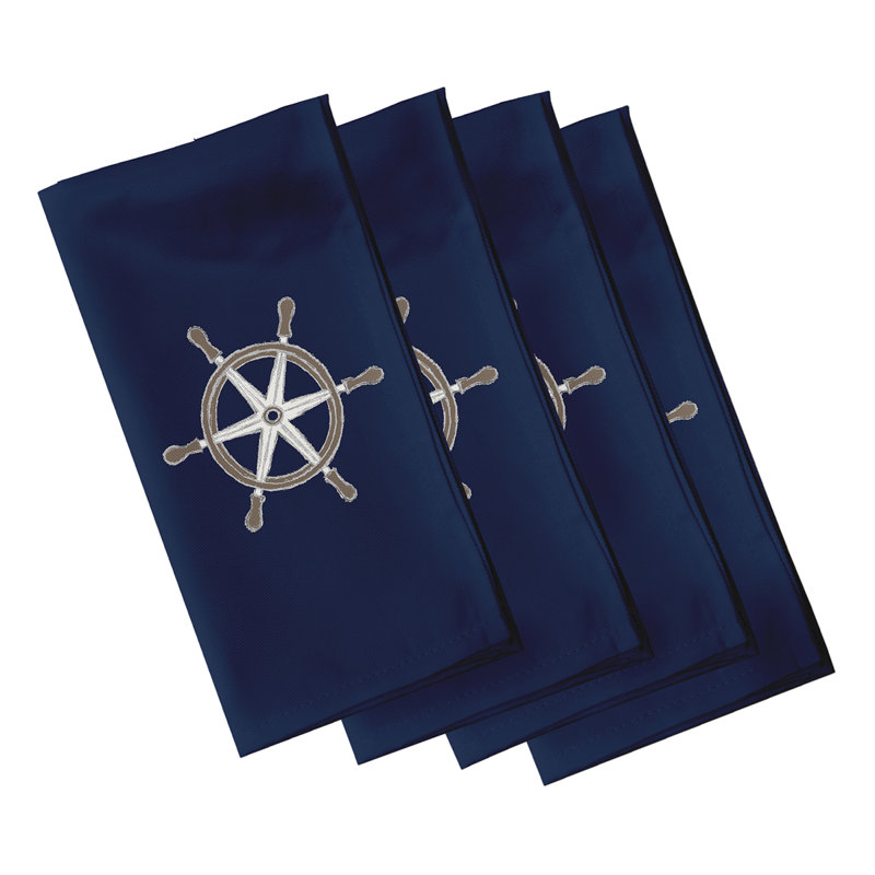 Ensemble de serviettes 4 pièces Aksel, Bleu marine