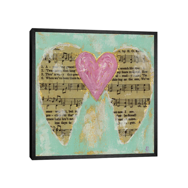 Amazing Grace Pink by Ashley Bradley - Print on Canvas, Black Framed, 93.98 cm H x 93.98 cm W