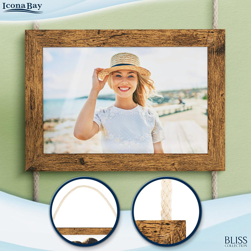 4x6 Wall Hanging Picture Frames Collage with 8 Openings