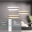 LED wall light, dimmable, modern black, 100cm