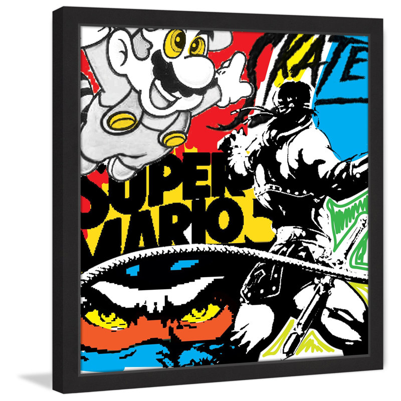 Super Games by Josh Ruggs - Painting on Canvas, 20cmH x 20cm W x 3.81cm D x 3.81cm D