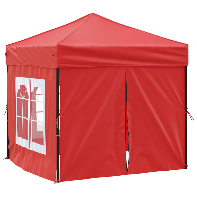 Alery 2m x 2m Steel Patio Gazebo, Red