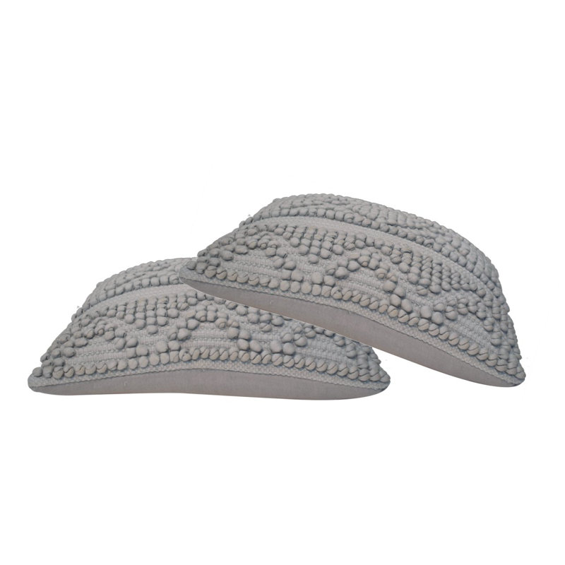 Connoquenessing Geometric Square Throw Cushion, Grey