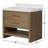 Abington Single Vanity-Carrara Marble-100692997