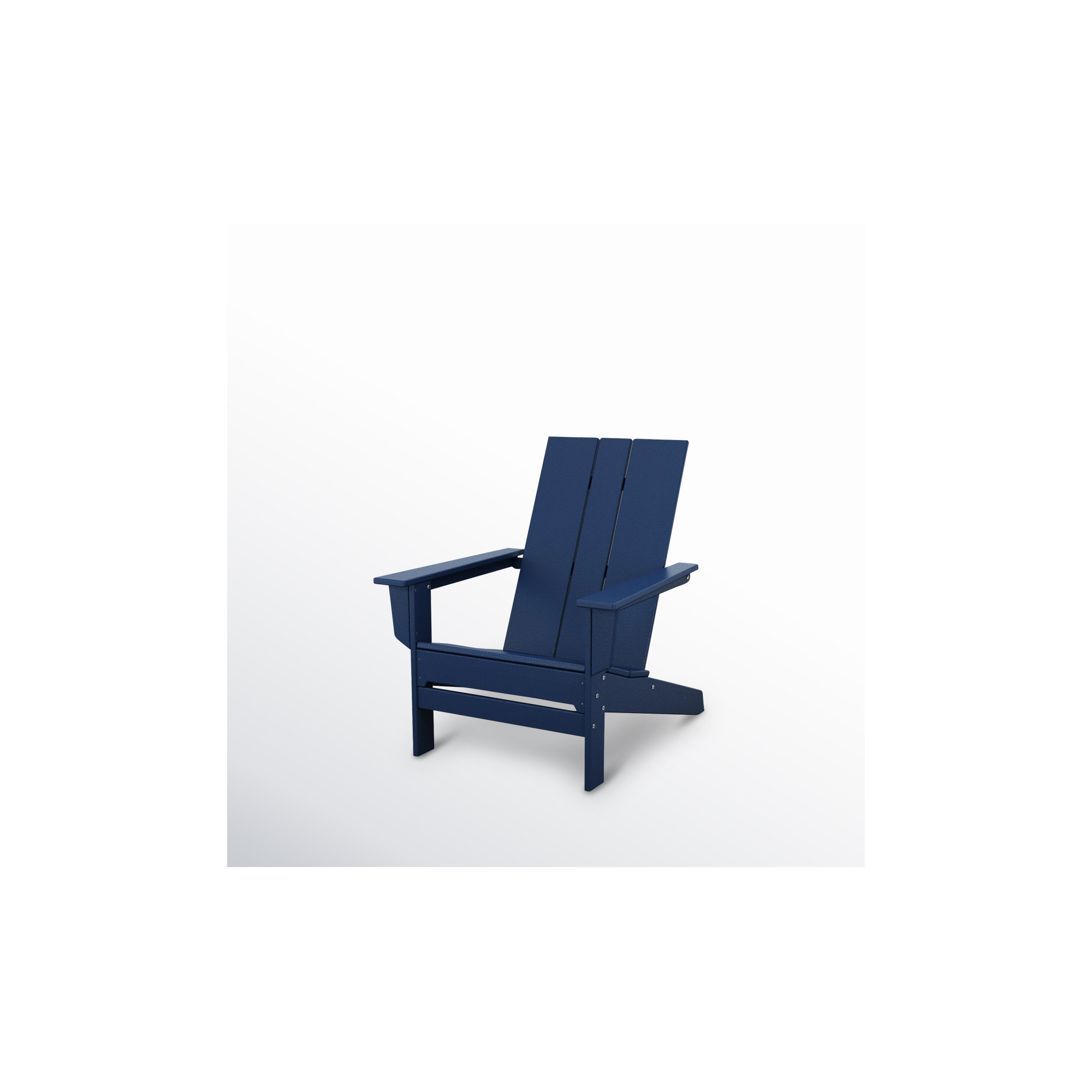 POLYWOOD x AllModern Oversized Plastic Adirondack Chair, Navy