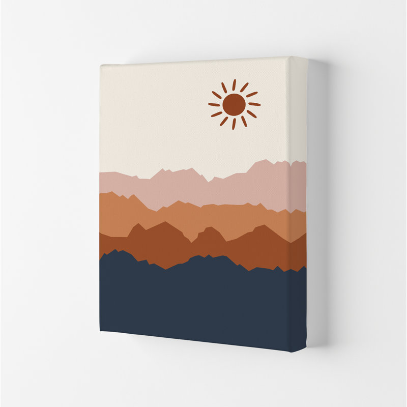 Sun Blue Mountain 02 - Print, No Framed, 29.7cm H x 21cm W x 4cm D