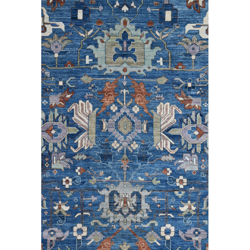 Tapis bleu nouvel âge New Turkmen