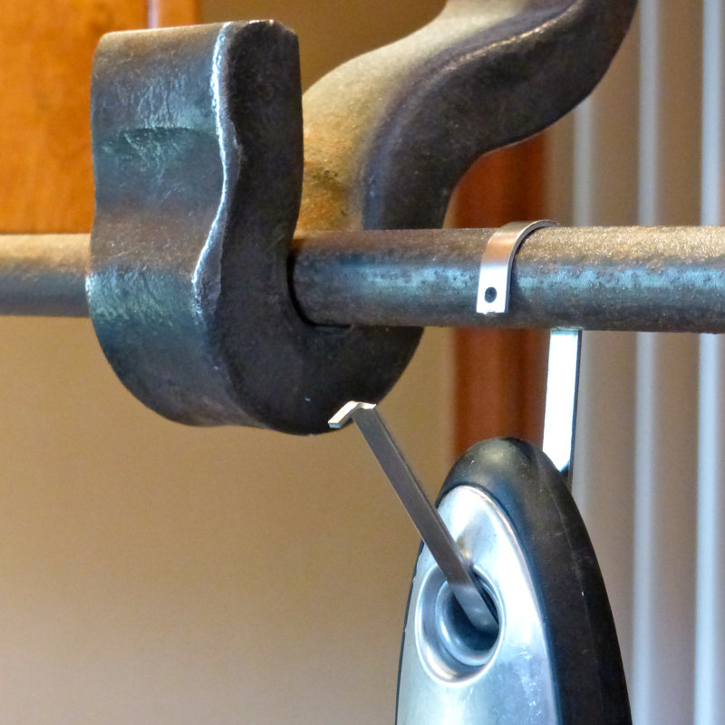 Steel Straight Wall Mounted Pot Rack