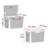 Reina Outdoor Storage Box, Cushion Seat, Dark Gray Polypropylene