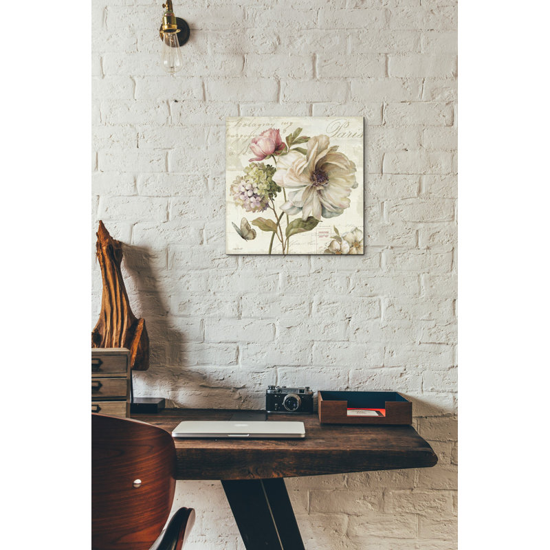 «Marche de Fleurs» par Lisa Audit, art mural sur toile, H 26 po x l 26 po x P 1,25 po