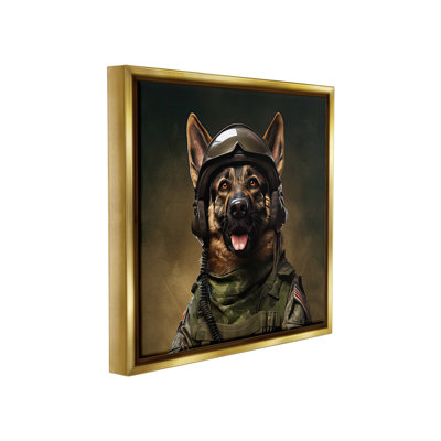 "Berger allemand en uniforme" par Jim Baldwin sur toile