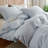 Striped Duvet Cover 100% Washed Cotton Duvet Cover Set Soft Linen Like Textured Stripe Pattern Farmhouse Bedding Set With Zipper Closure Corner Ties-124561250-124561252