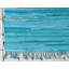 Tapis bleu clair en coton noué à la main Pratt-1894034325