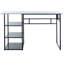 Bureau à 3 tablettes en verre Andrade