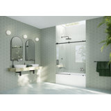 Astro 52 in. - 56 in. x 60 in. Frameless Sliding Bathtub Door