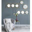 Miroir mural 3 pièces dans un cadre rectangulaire doré, décoration murale pour le salon de la chambre à coucher, 43 po x 16 po