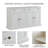 60.01" Wide Wood Sideboard with 2 Drawer and 2 Cabinets-1202380542