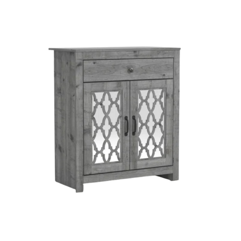 Chessani Transitional 2 Piece Sideboards Set, Mexican Gray