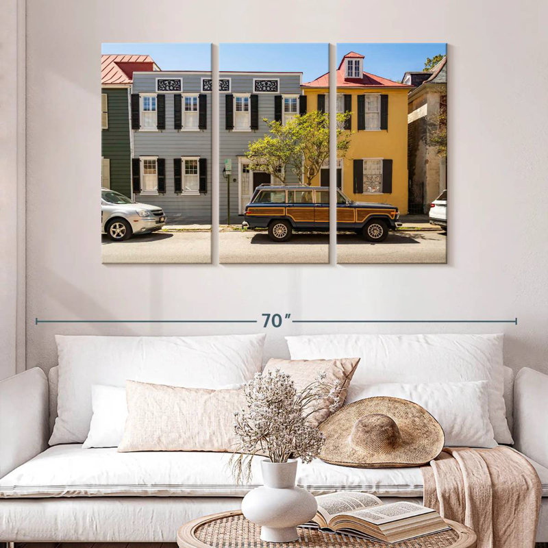 Rorry Houses In Charleston, 32" H x 50" W