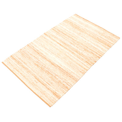 Tapis ivoire / blanc en jute tissé à la main Bove