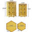 Table d'appoint, fer, couleur jaune antique, élément de décoration fascinant en fer, jaune, attrait séduisant