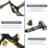 Heritage Brass Bridge Kitchen Faucet with Sprayer, 4 Hole Kitchen Faucet 2 Handle, 8 Inch Centerset Faucet for Kitchen Sinks-98364328-98364348