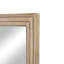 Grand miroir mural en bois brun Bhavisha