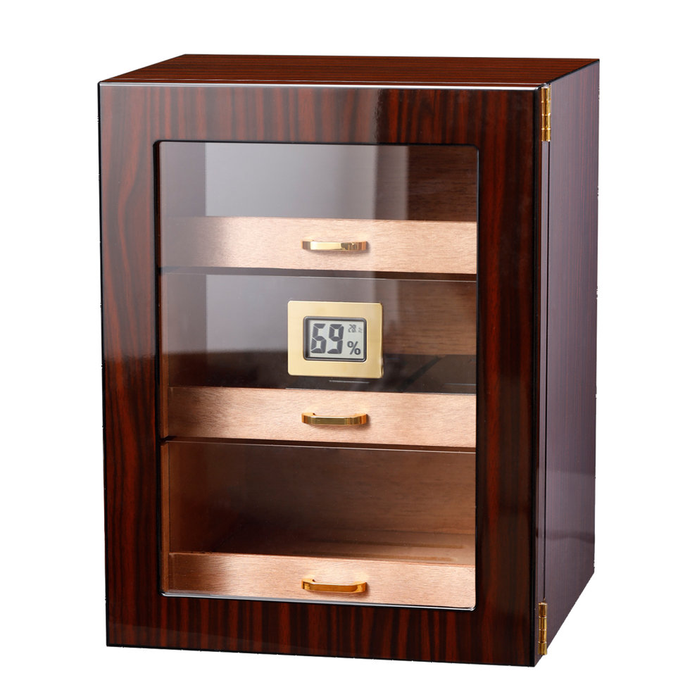 Red Barrel Studio® Cigar Humidor for 100150 Cigars, Digital