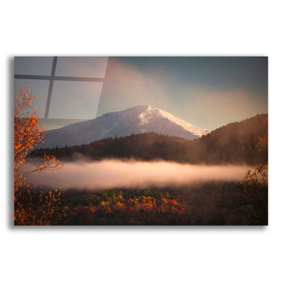 «Autumn Morning Light On Snowcaps Whiteface Mountain» par Jonathan Zaartek, 24 po x 16 po