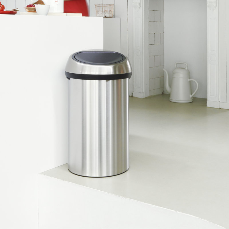 Brabantia 60 Litre Touch Bin, Matt Steel