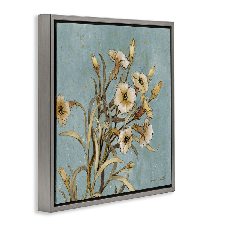 «Natural Blooming Buds» par Lanie Loreth, Cadre flottant gris lustré, H 25 po x l 25 po