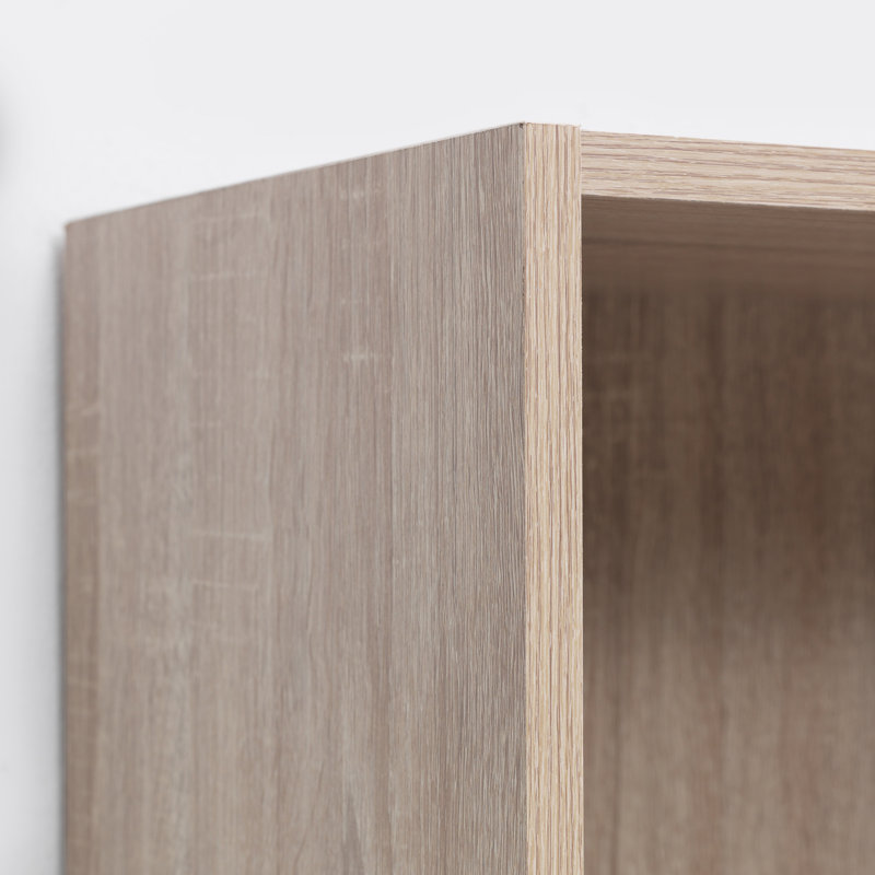 Zaira 80cm H x 40cm W Standard Bookcase, 80cm H x 40cm W x 30cm D, Sonoma Oak