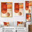 Toile neutre chaleureuse, équilibre terre cuite, art mural abstrait terre cuite-636631462-636631452