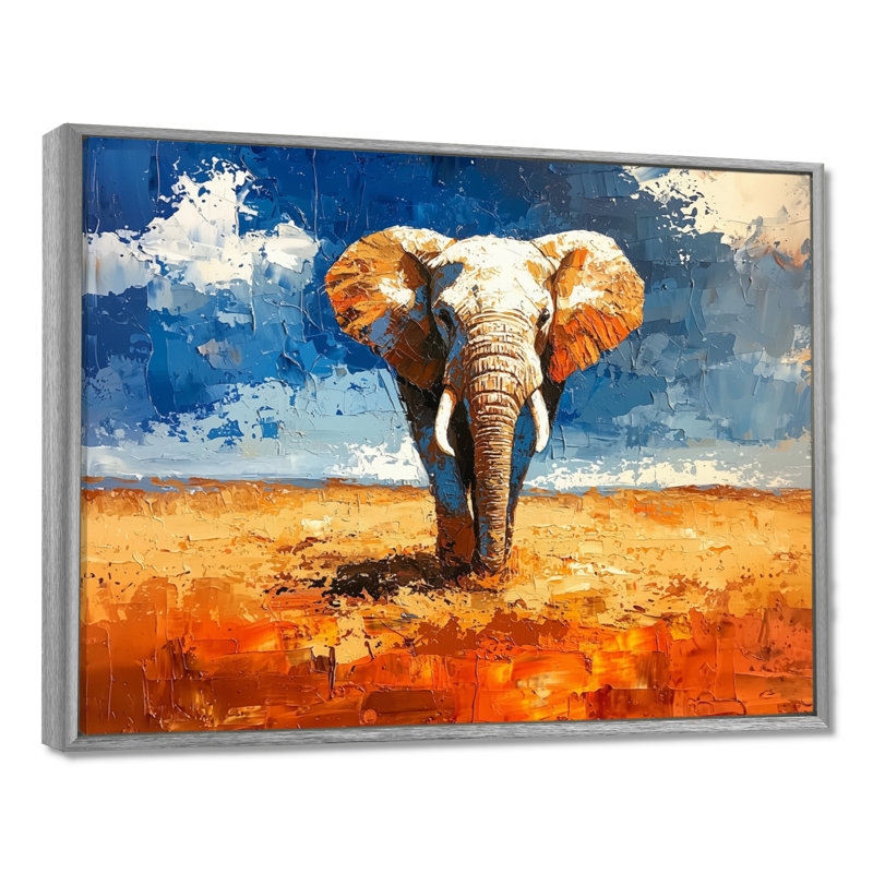 Hakes - Animals Wall Art, Argent argent, Impression encadrée flottante, H 24 po x l 32 po