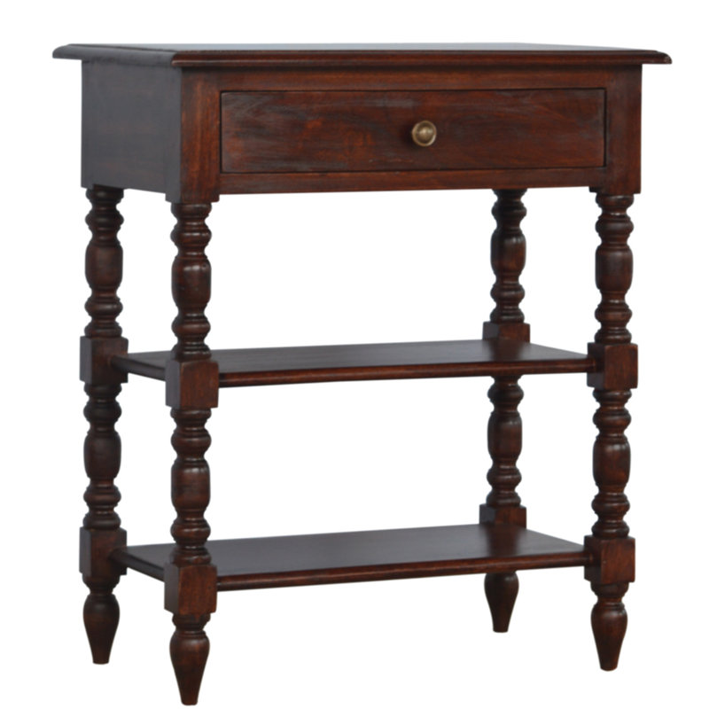 Walkerton Solid Wood End Table with Storage