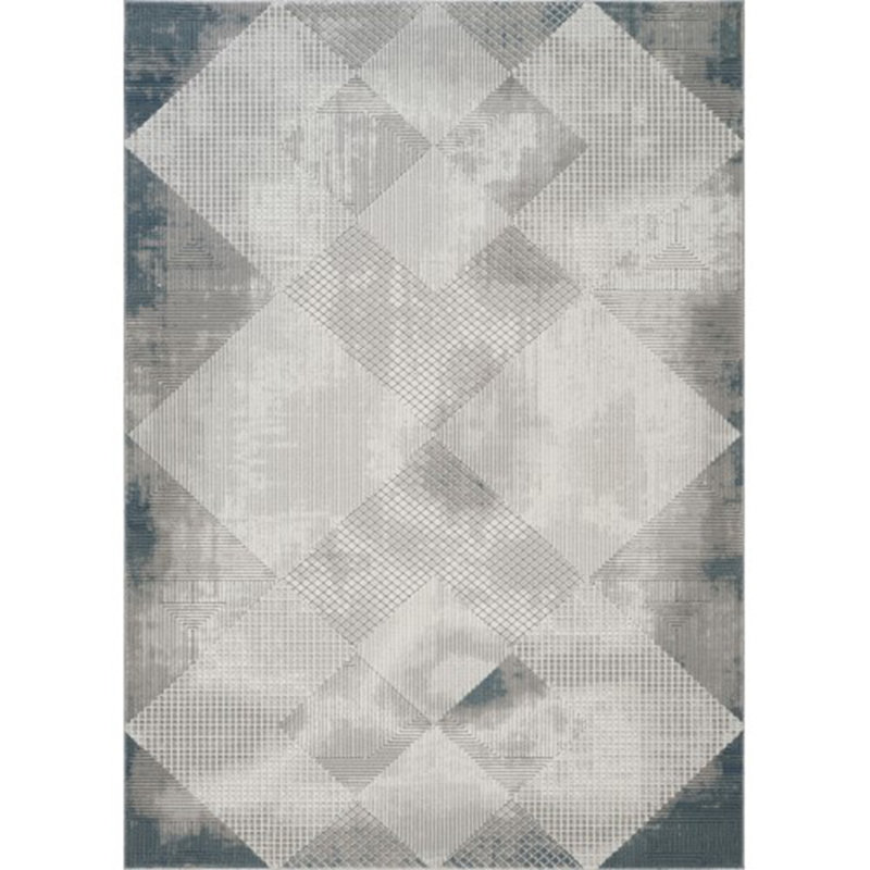 Tapis gris Geometrix, Rectangle 7 pi 10 po x 10 pi 6 po